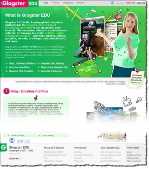 © Preview snapshot of what Glogster can do - see the web link for more